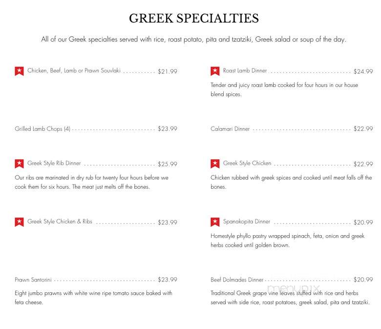 Ocean Park Pizza and Steakhouse - Abbotsford, BC menu_pic