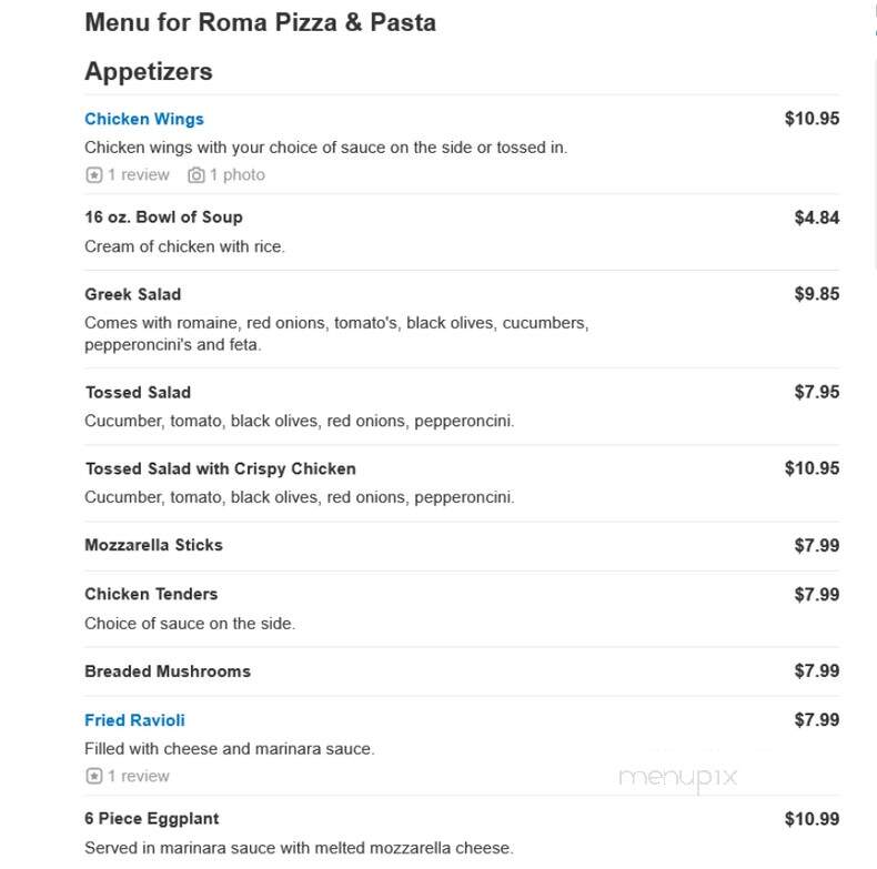 Roma Pizza & Pasta - Winthrop Harbor, IL