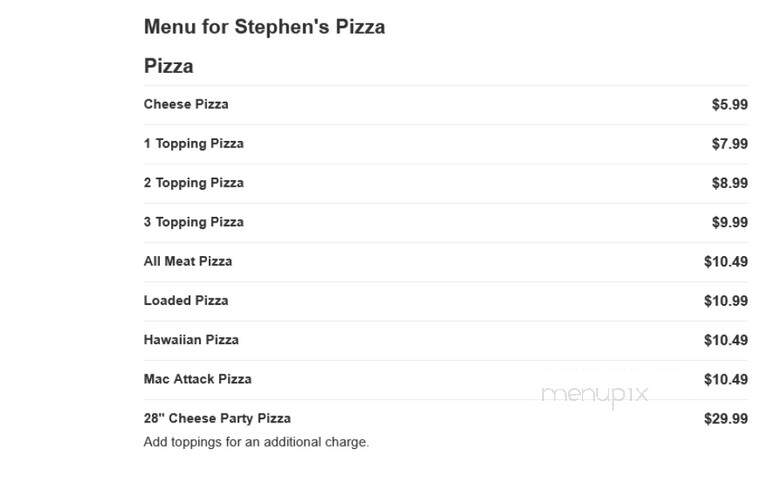 Stephen's Pizza - Lewiston, ME