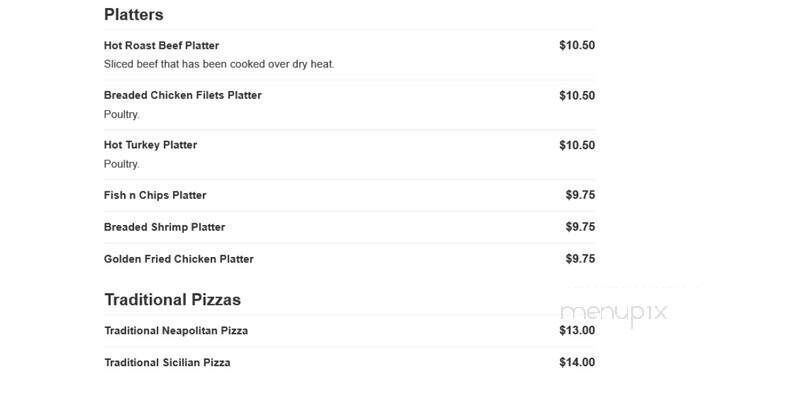 Pizza Village IV - Bethlehem, PA menu_pic