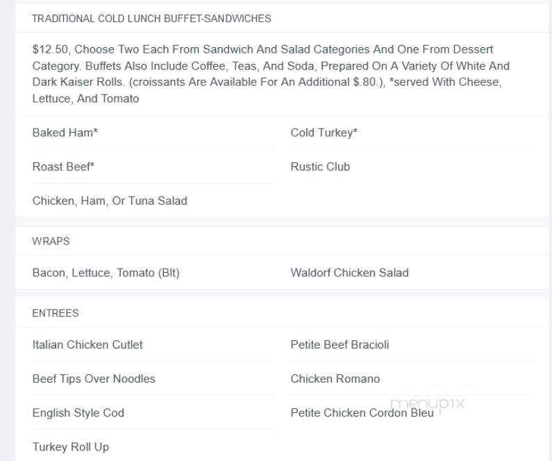 Rustic Lodge - Indiana, PA menu_pic