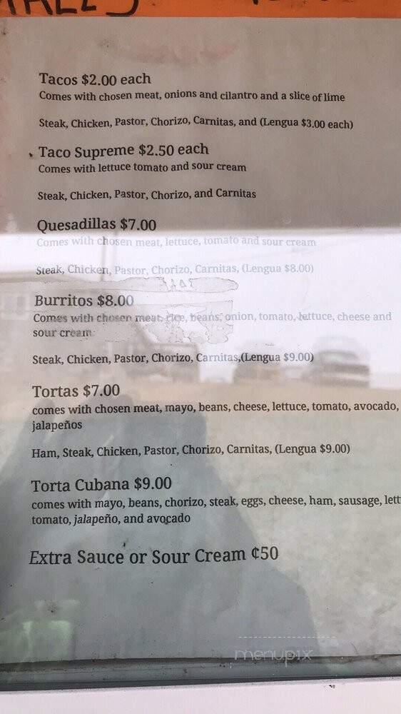 Taqueria El Camioncito - Montevallo, AL menu_pic