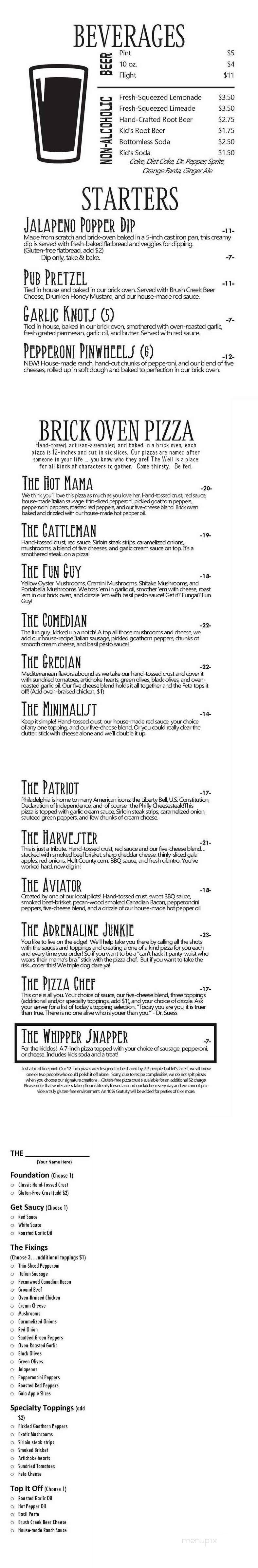 Brush Creek Brewery - Atkinson, NE menu_pic