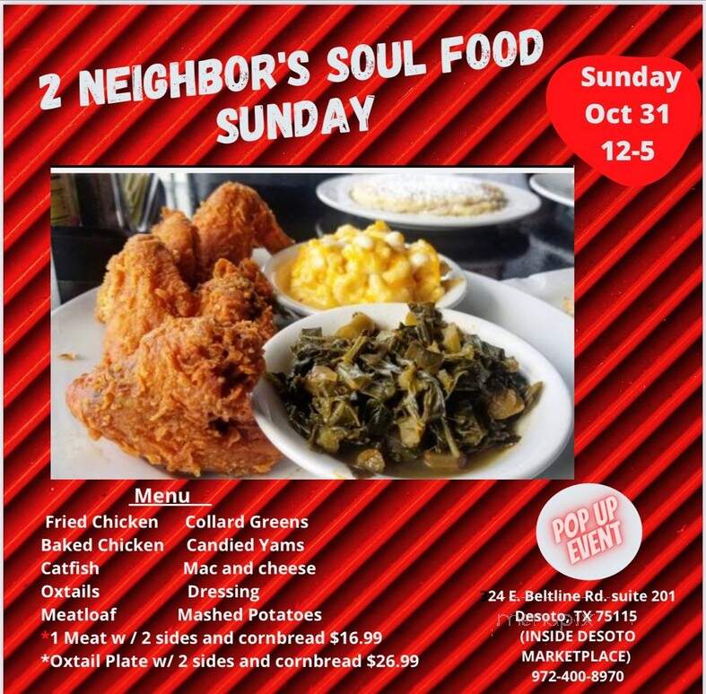 2 Neighbors Hot Chicken - DeSoto, TX menu_pic