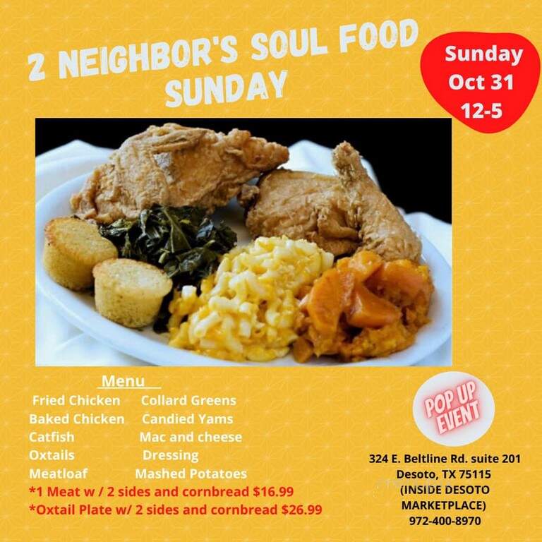 2 Neighbors Hot Chicken - DeSoto, TX menu_pic