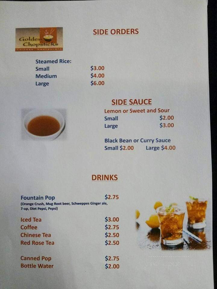 Golden Chopsticks II - Grand Forks, BC menu_pic