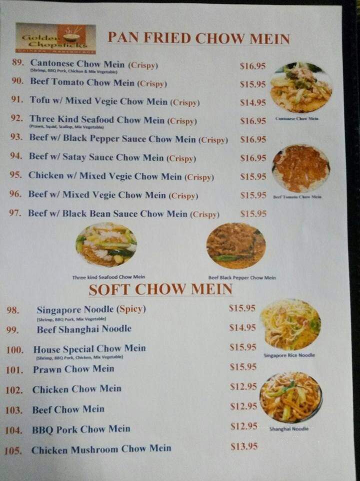 Golden Chopsticks II - Grand Forks, BC menu_pic