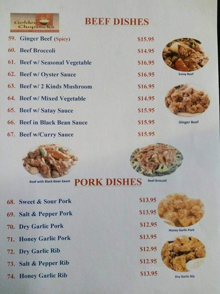 Golden Chopsticks II - Grand Forks, BC menu_pic