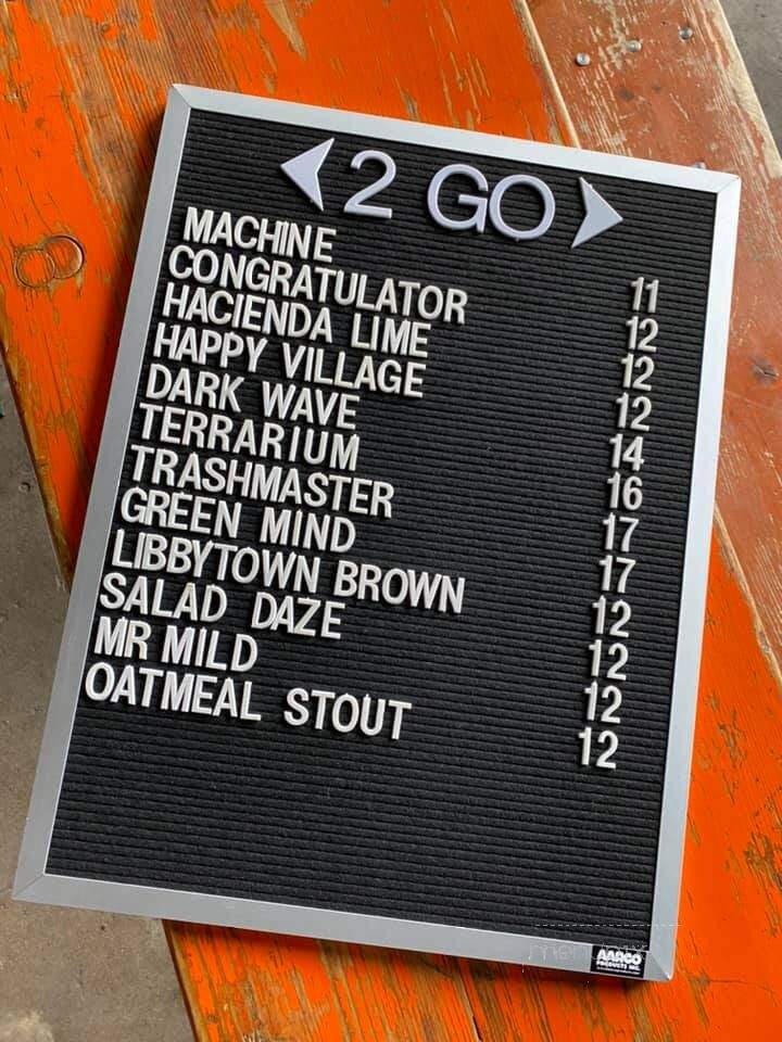 Bunker Brewing - Portland, ME menu_pic