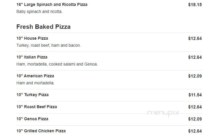 Pizza Queen - Bellingham, MA menu_pic