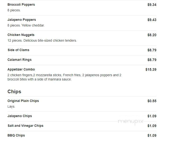 Pizza Queen - Bellingham, MA menu_pic