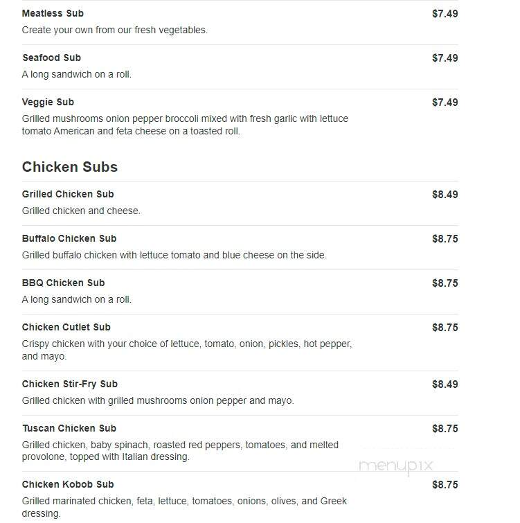 Pizza Queen - Bellingham, MA menu_pic