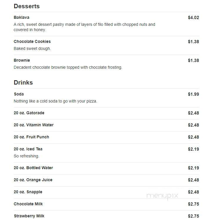 Pizza Queen - Bellingham, MA menu_pic