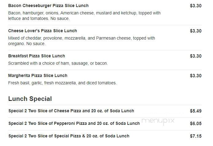 Pizza Queen - Bellingham, MA menu_pic