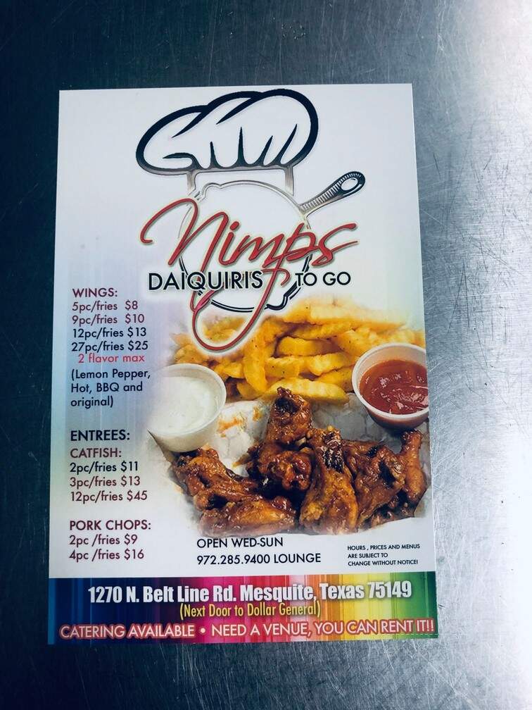 Nimp's To Go - Mesquite, TX menu_pic