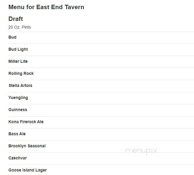 East End Tavern - Monticello, IL