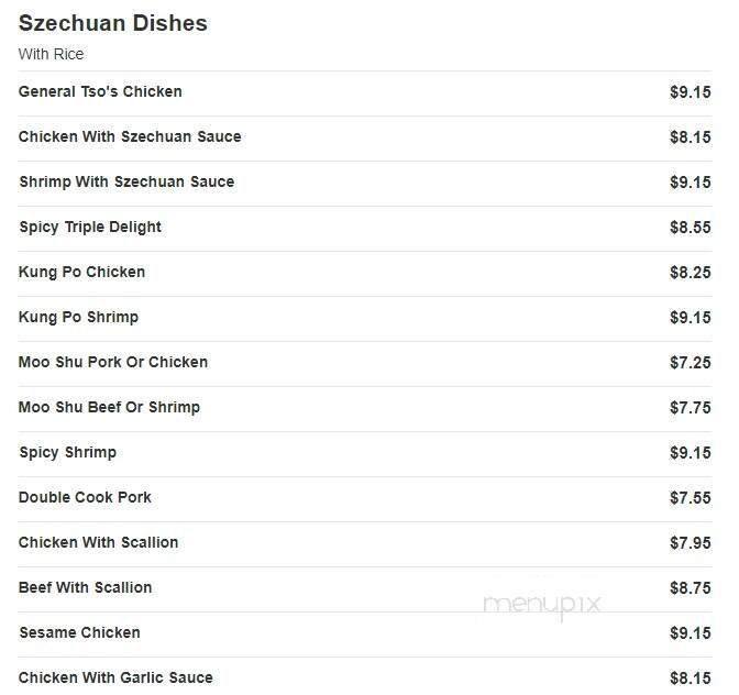 China Buffet - Colby, KS menu_pic