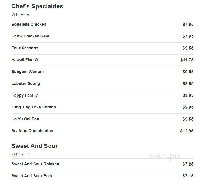 China Buffet - Colby, KS menu_pic