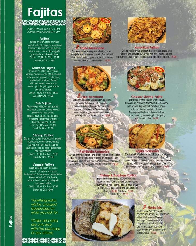 Acapulco Mexican Cuisine - La Grange, KY menu_pic