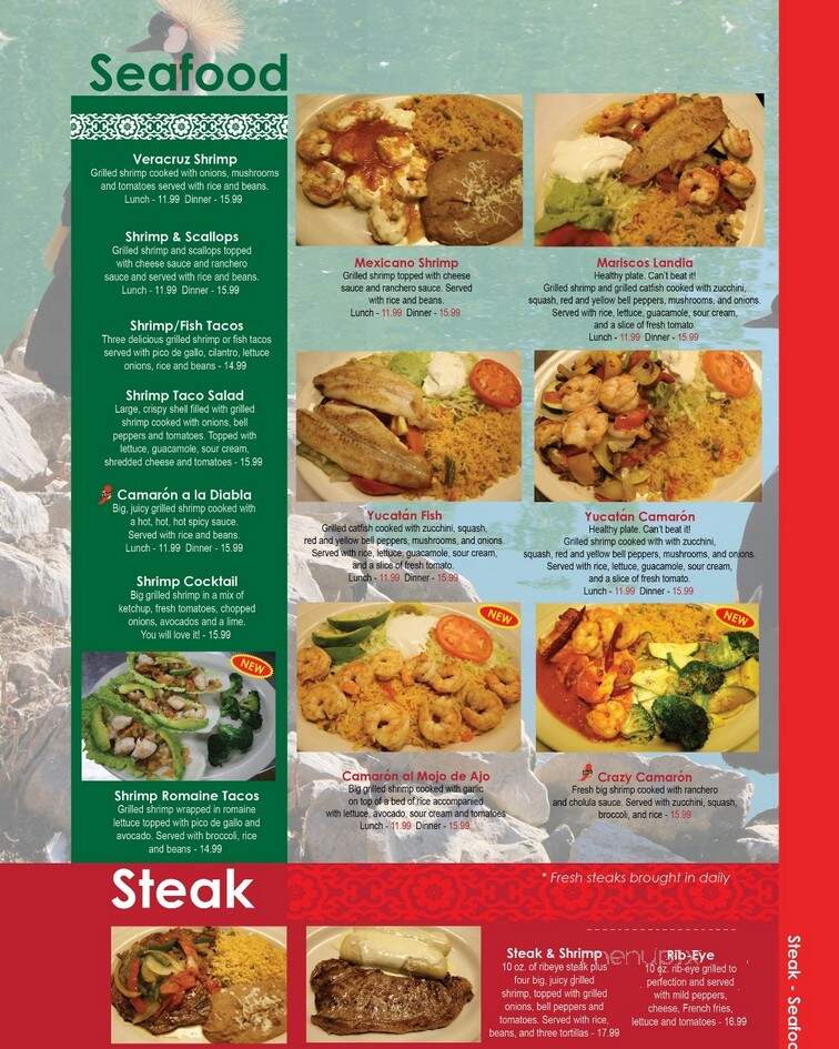 Acapulco Mexican Cuisine - La Grange, KY menu_pic