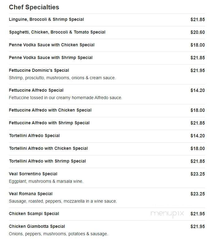 Dominic's Pizza - Lakewood, NJ menu_pic