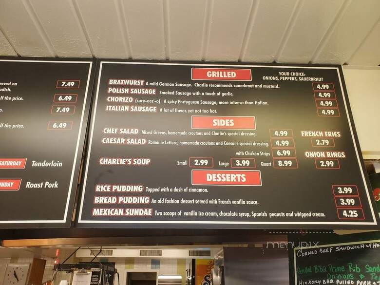 Charlie The Butcher's Kitchen - Williamsville, NY menu_pic