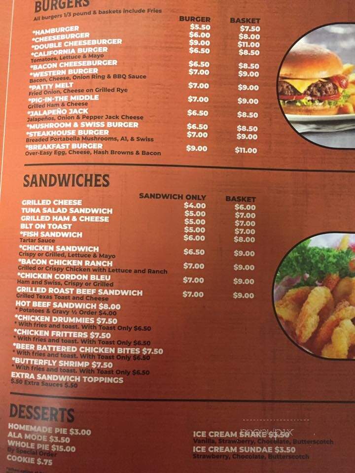 Kozy Kitchen - Arcadia, WI menu_pic