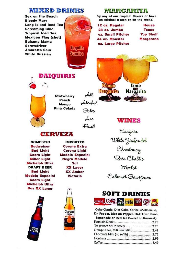 El Tapatio Mexican II - Gadsden, AL menu_pic