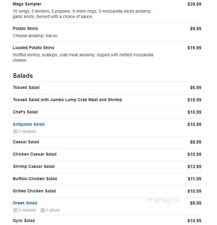 Romeo's Pizzeria - Myrtle Beach, SC menu_pic