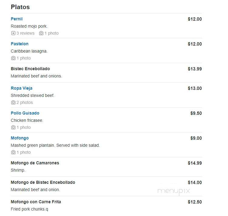 Raices Merged Latin Kitchen - Hudson, FL menu_pic