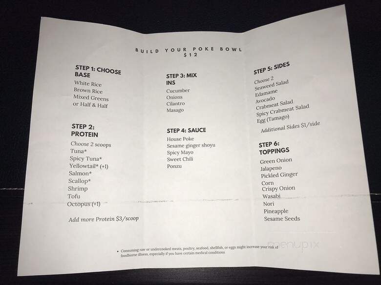 Poke Qube - Vancouver, WA menu_pic