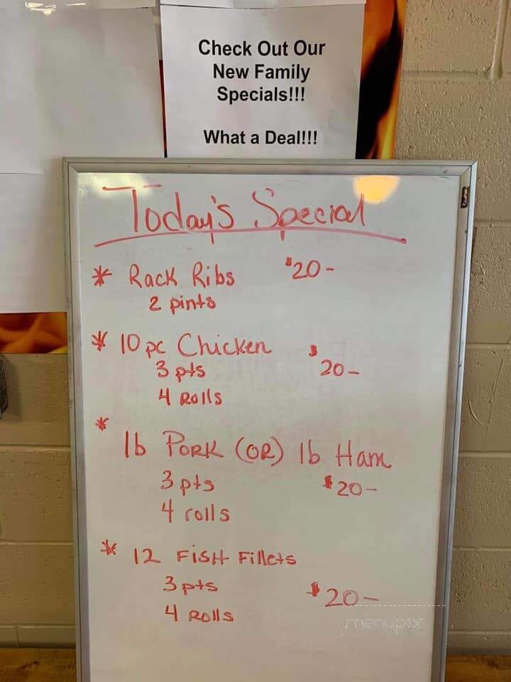 Bill & Daves Smoking Pit - Tell City, IN menu_pic