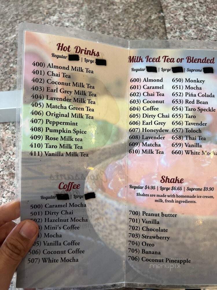 Mini Croissants & Boba - Los Angeles, CA menu_pic