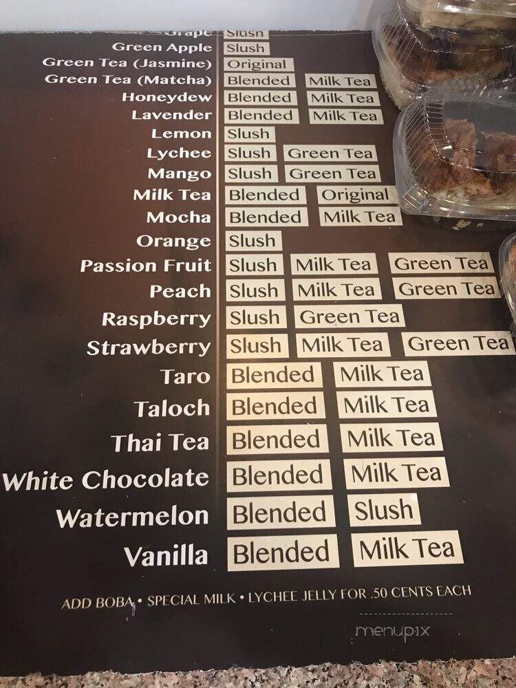 Mini Croissants & Boba - Los Angeles, CA menu_pic