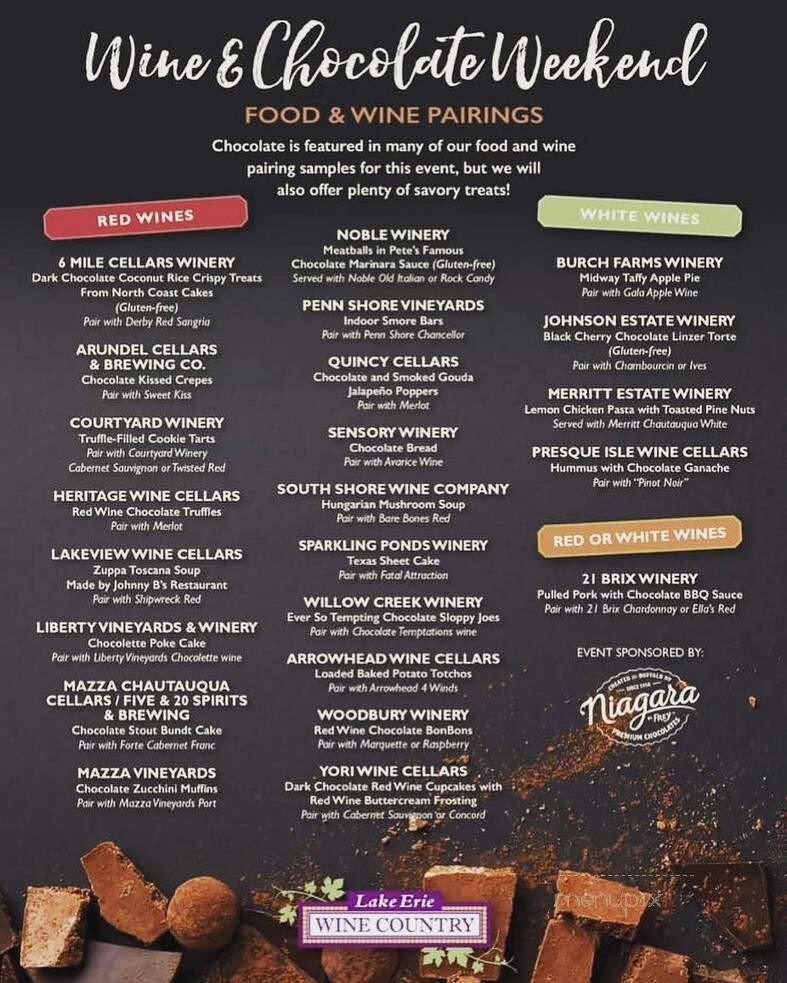 Penn Shore Vineyards - North East, PA menu_pic
