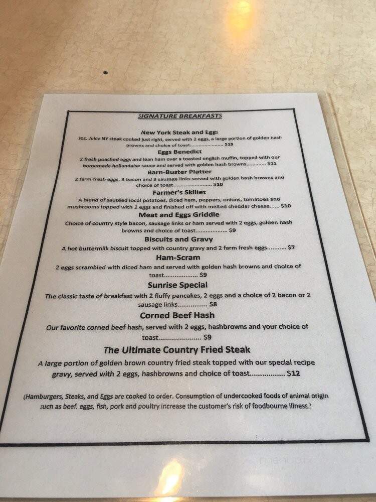 Keystone Cafe - Lake Oswego, OR menu_pic