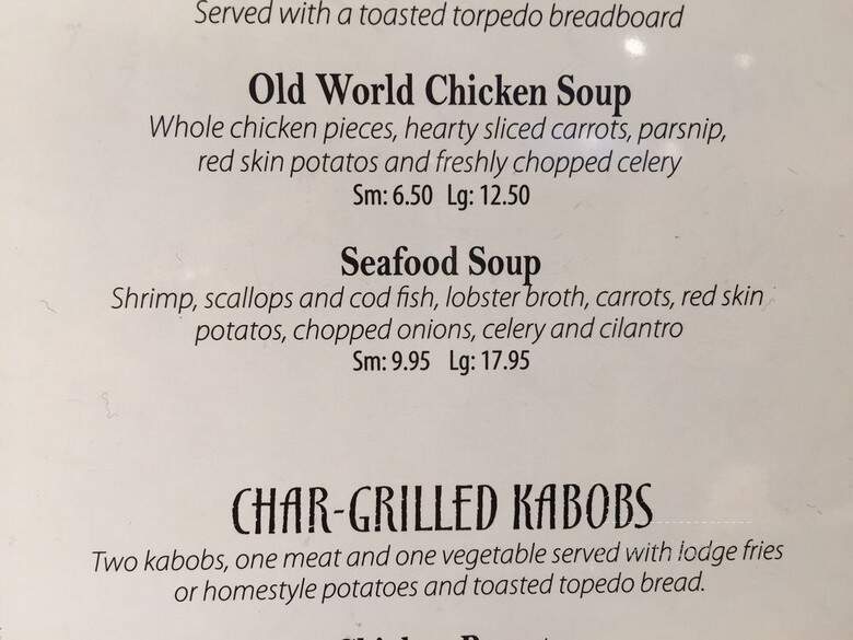 Chicago Sweatlodge - Chicago, IL menu_pic