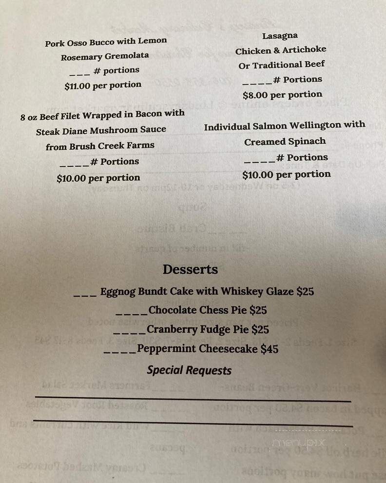 Lindsey's Culinary Market - Athens, GA menu_pic