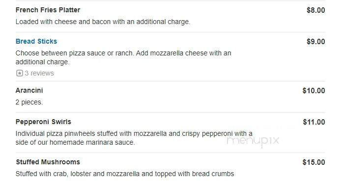 Alfano's Pizza Place - Grand Rapids, MI menu_pic