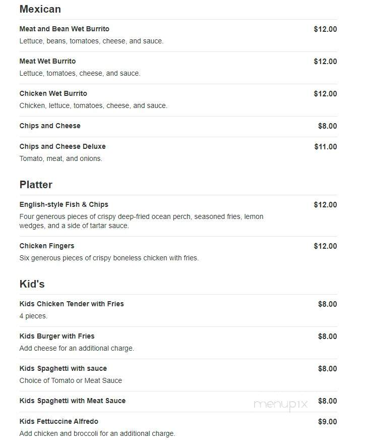 Alfano's Pizza Place - Grand Rapids, MI menu_pic