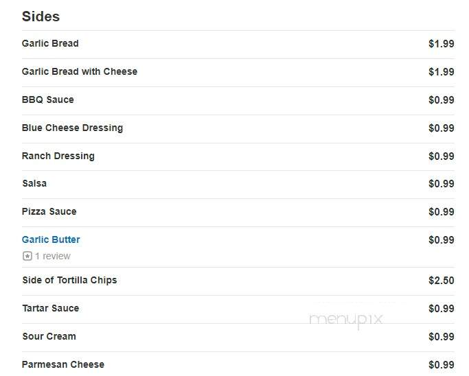 Alfano's Pizza Place - Grand Rapids, MI menu_pic