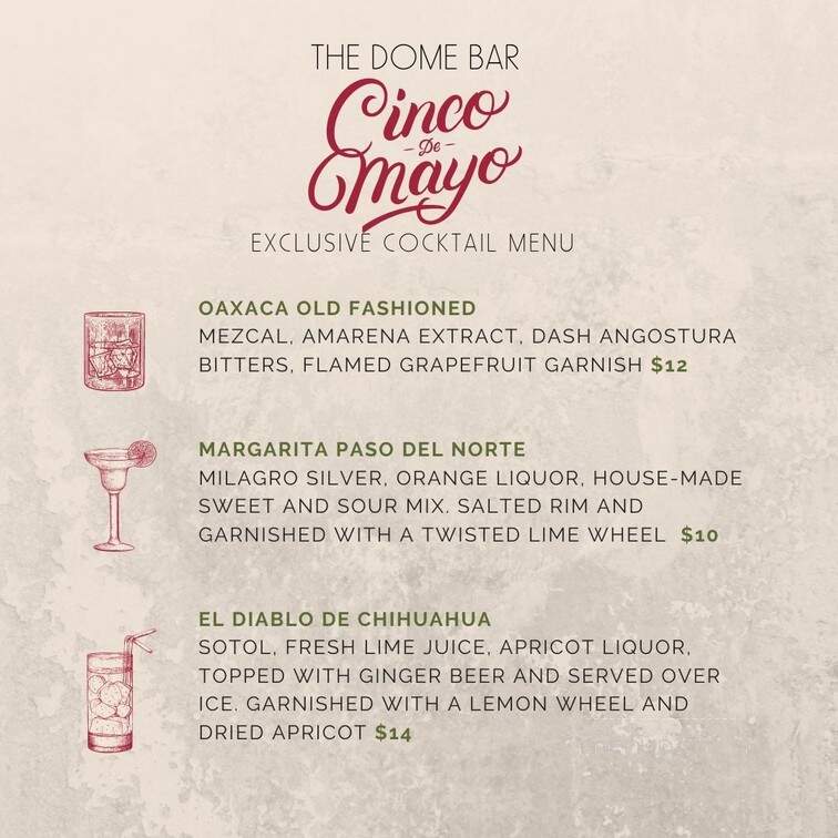 The Dome Restaurant - El Paso, TX menu_pic