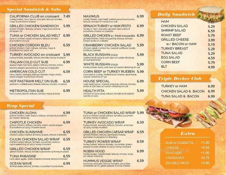 Cafe St Paul - Baltimore, MD menu_pic