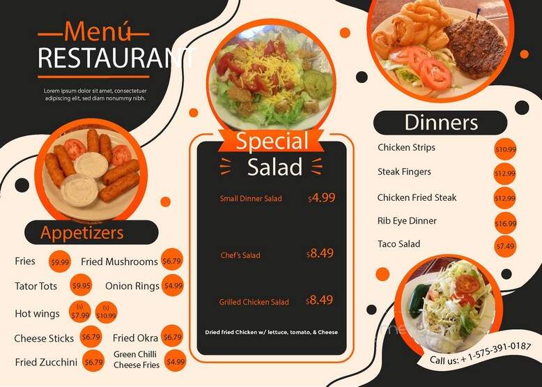 Ma Brown's Hamburgers - Hobbs, NM menu_pic