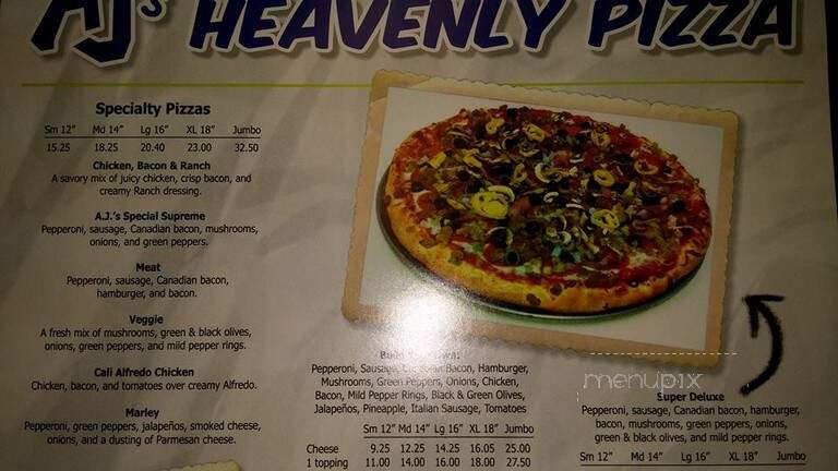 A J's Heavenly Pizza - Catoosa, OK