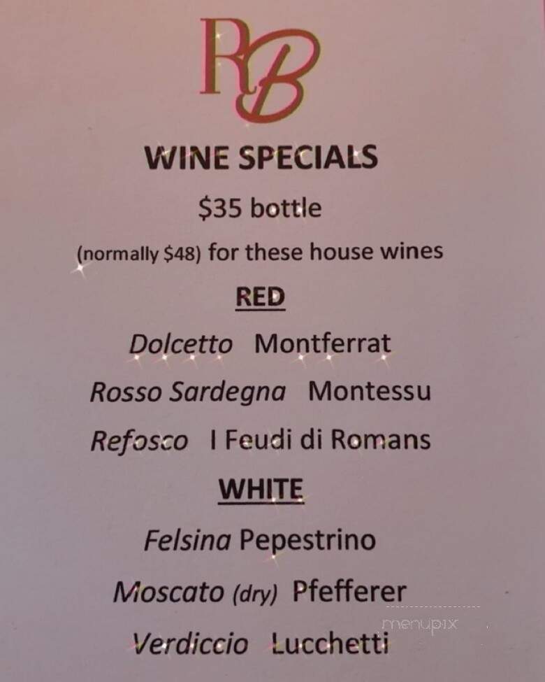 Ristorante Bergamo - Greenville, SC menu_pic