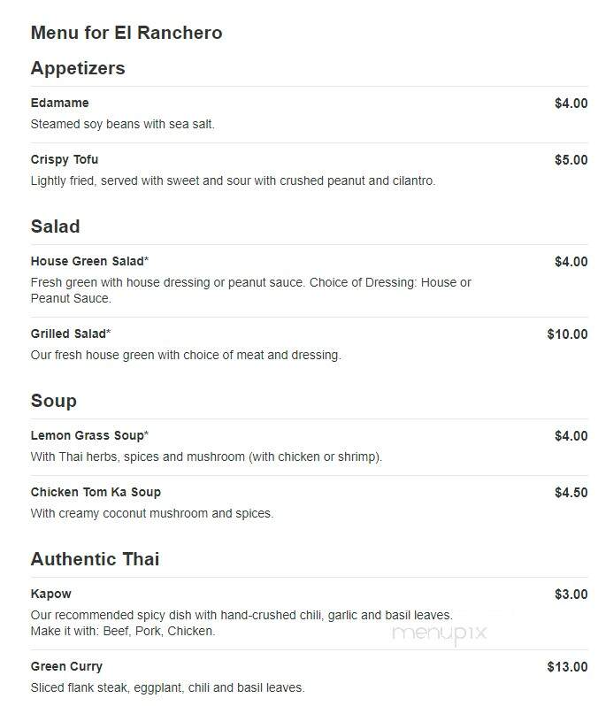 El Ranchero Of Martinsburg - Martinsburg, WV menu_pic
