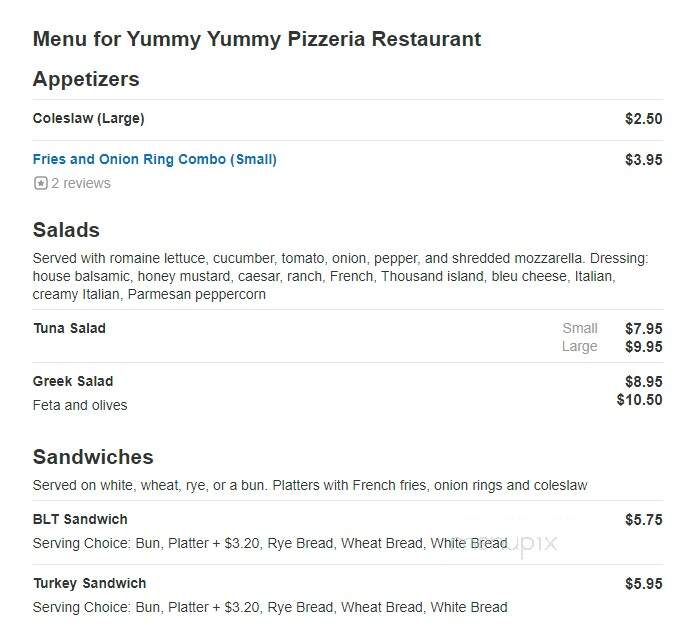 Yummy Yummy Pizzeria - East Lyme, CT