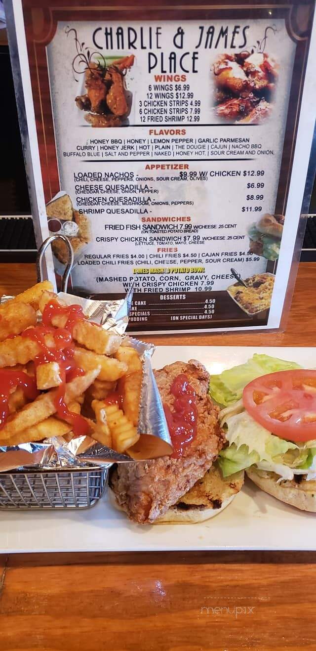Charlie & James Place - Hamden, CT menu_pic