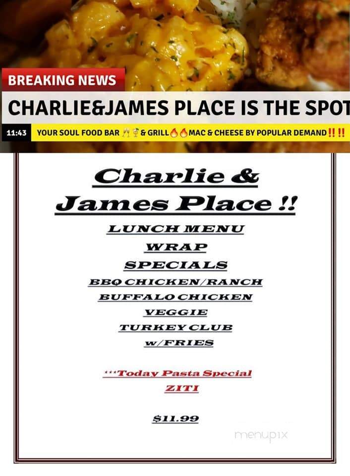 Charlie & James Place - Hamden, CT menu_pic